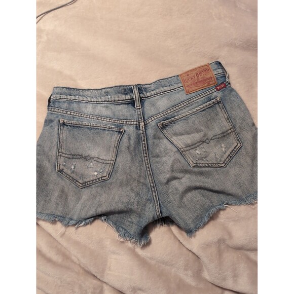 Lucky brand boyfriend Jean shorts size 4 - Picture 1 of 5